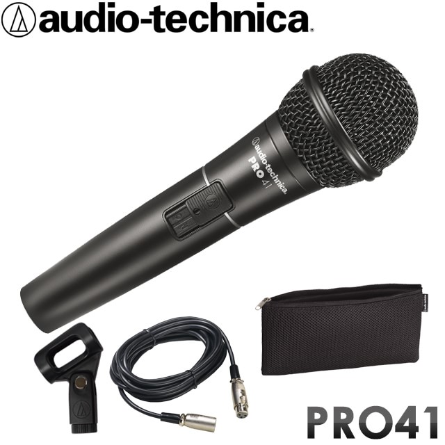 audio-technica ダイナミックマイク PRO41 スイッチ付き (ポップノイズ/ハンドリングノイズ対策機構)の画像