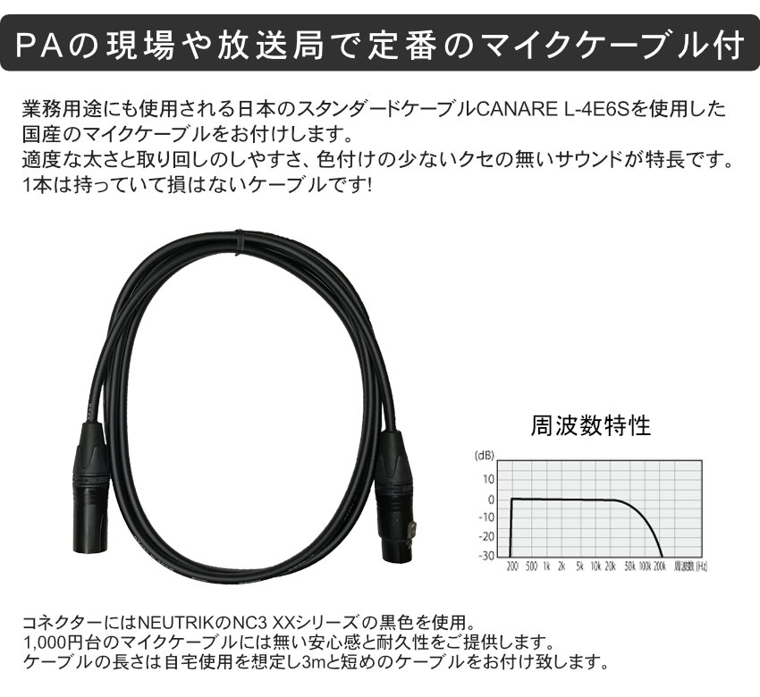 SHURE SM7B + CANAREマイクケーブル+頑丈なデスクアームスタンドセットの画像