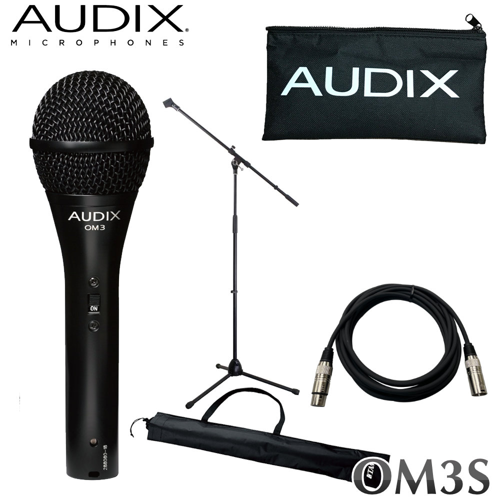 AUDIX ボーカル用マイク OM3S ブームマイクスタンド・ケース付セットの画像