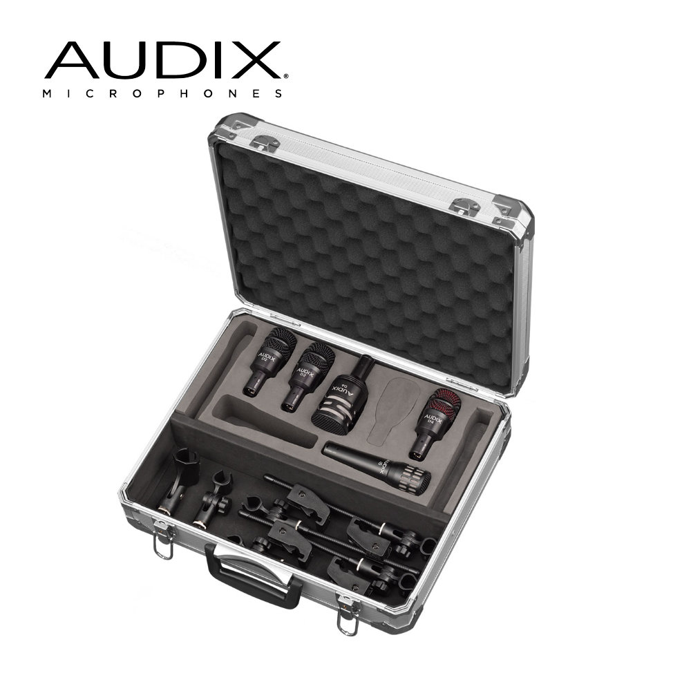 AUDIX ドラムマイクセット マイク5本セット ケース付きの画像