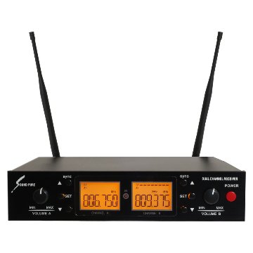 SOUNDPURE サウンドピュア 800MHzワイヤレス受信機 2ch SP-W-H01の画像