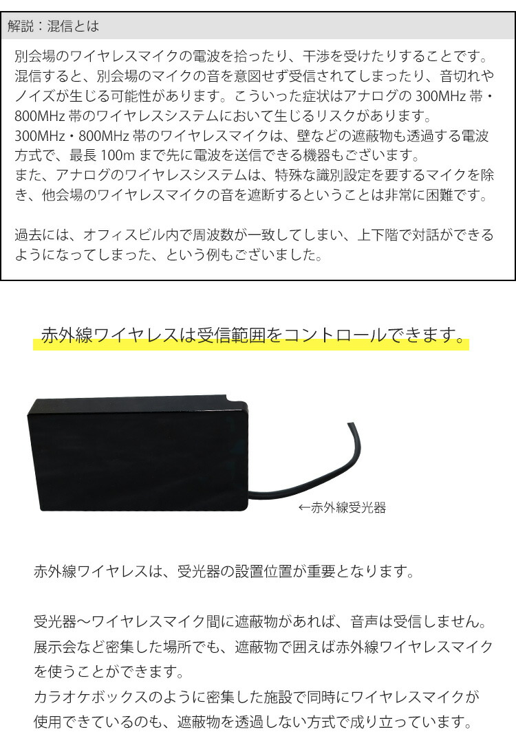 SOUNDPURE 赤外線ワイヤレスマイク + audio-technica 受光器&充電器セット 固定設備 カラオケ店にの画像