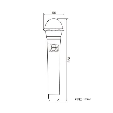 audio-technica 充電対応 ワイヤレスマイク ATW-T63aの画像