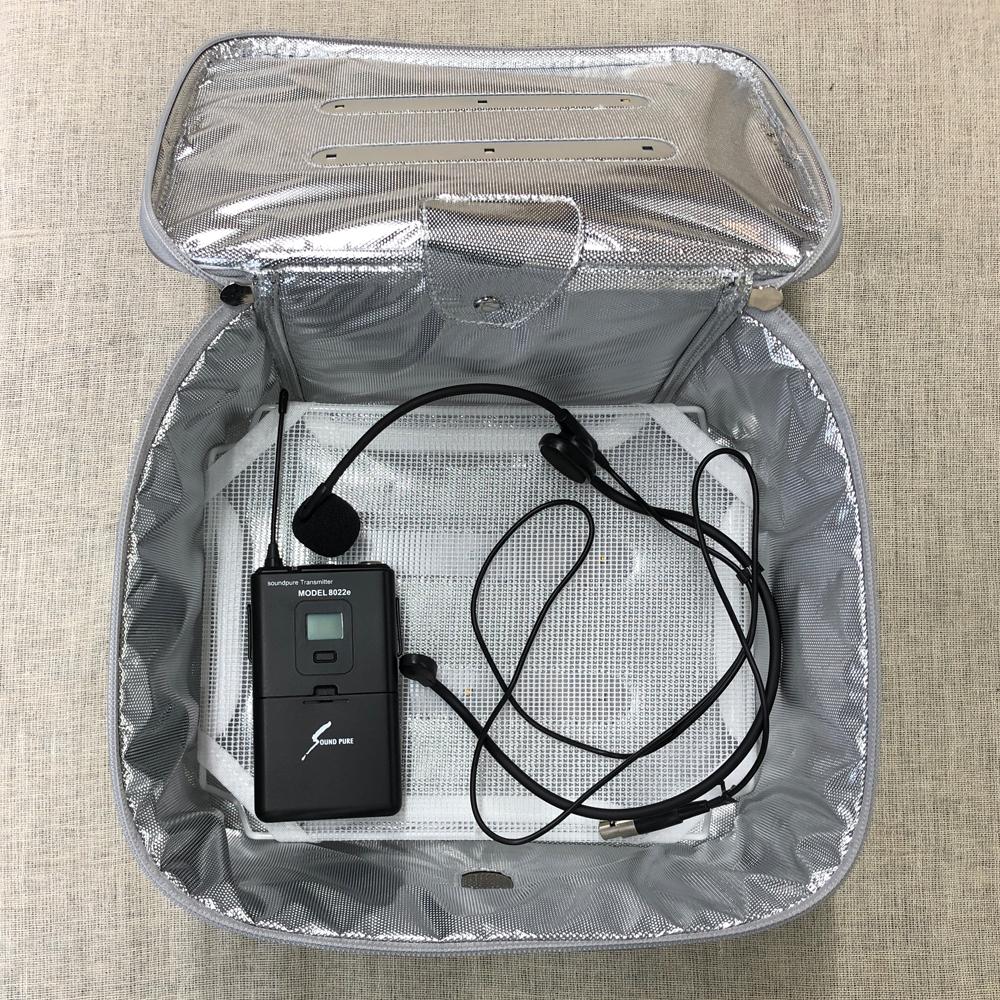 ARMOR アルモア UVC消毒バッグ AR-UVB ARUVB ハンドマイク4本同時消毒可能 紫外線滅菌 コンデンサーマイク ヘッドセットマイク ダイナミックマイクの画像