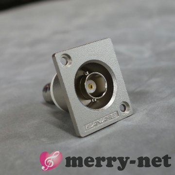 CANARE カナレ BNCアンテナ用 リセプタクルコネクター BJ-JRU 50Ω ITTキャノン製 XLR-F77 フランジ BNC メス BNC メス サウンドピュア アンテナ取り付け可能の画像