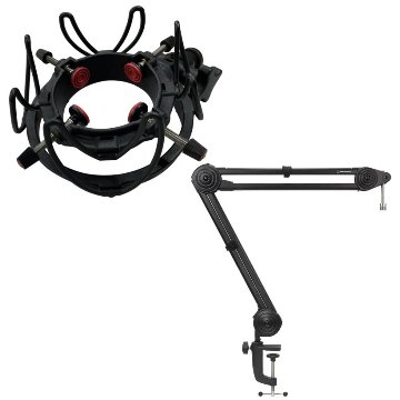 audio-technica デスクアームマイクスタンド AT8700J 汎用ショックマウント付きの画像