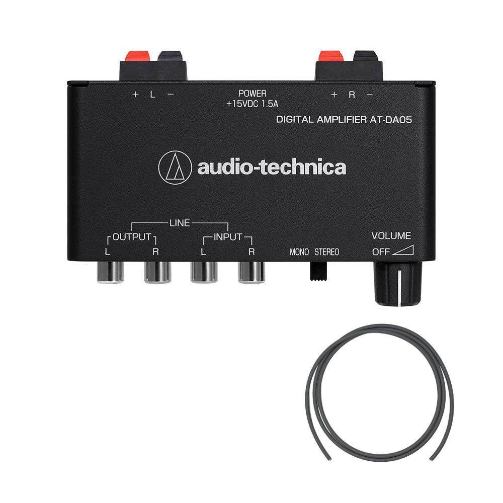 audio-technica AT-DA05 パワーアンプ + スピーカーケーブルセットの画像