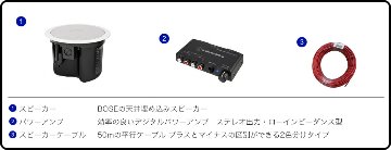 BOSE 天井埋込型スピーカー 1台セット BGM用アンプ付きの画像