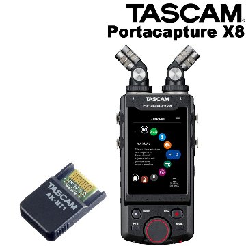 TASCAM PortacaptureX8 + Bluetoothアダプター AK-BT1セットの画像
