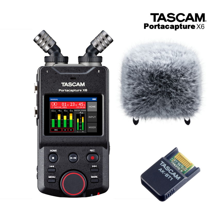 TASCAM Portacapture X6 ウィンドスクリーン+Bluetoothアダプターセットの画像