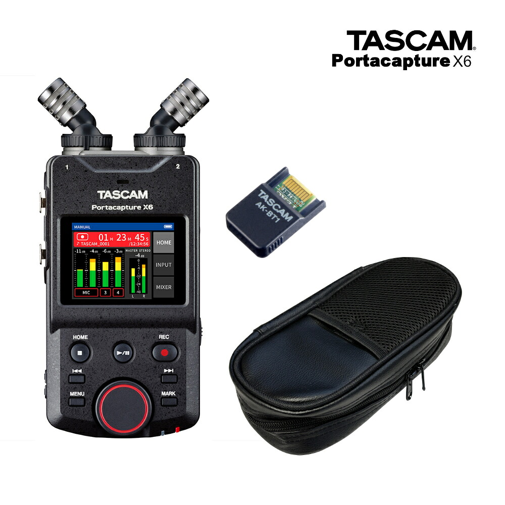 TASCAM Portacapture X6 ソフトケース+Bluetoothアダプターセットの画像