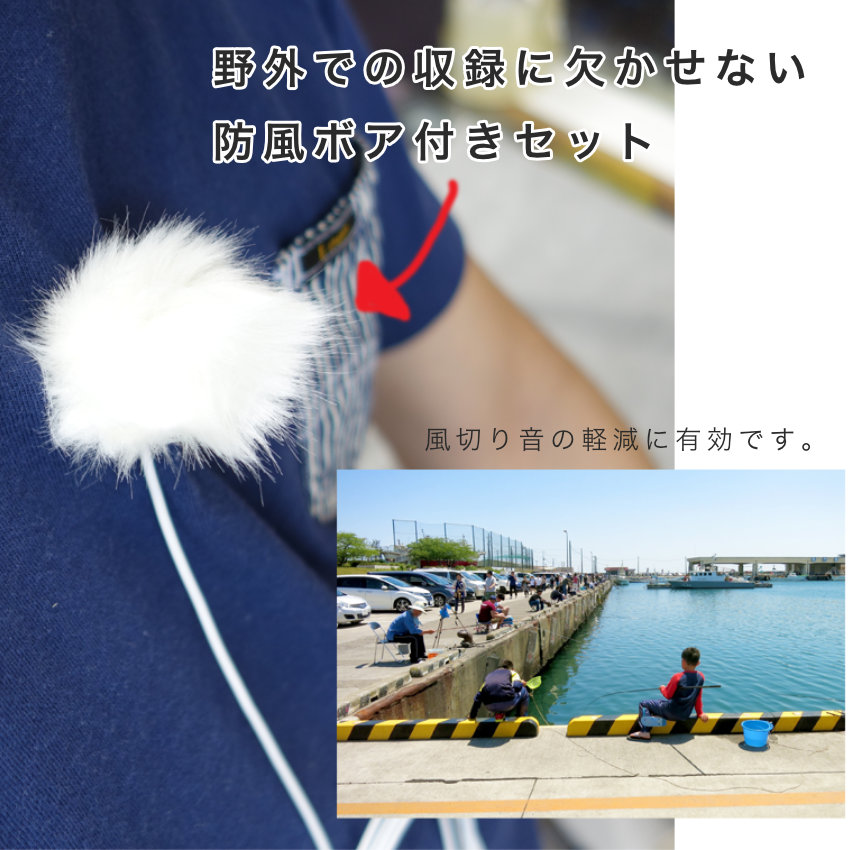 TASCAM DR-10L PRO + 防風ボア等 アクセサリーセットの画像