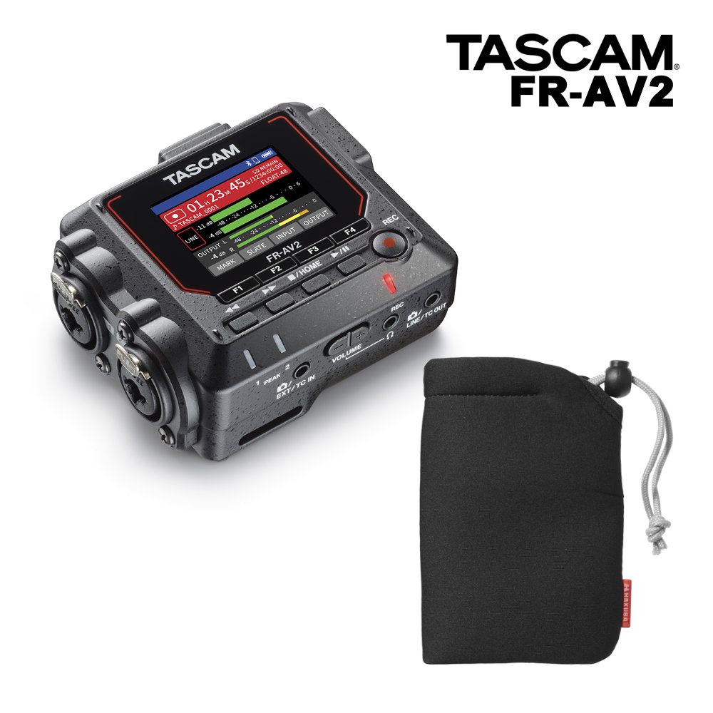 TASCAM FR-AV2 レコーダー本体 + 汎用ケースセットの画像