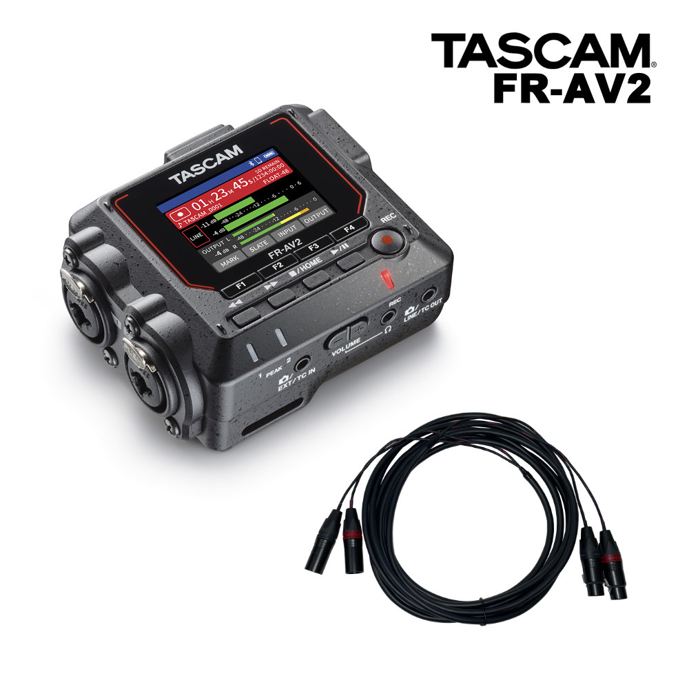 TASCAM FR-AV2 レコーダー本体 + 10m 2chマルチケーブルセットの画像