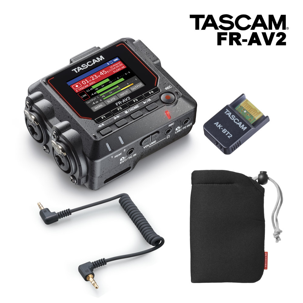 TASCAM FR-AV2 + AK-BT2 タイムコード同期に最適なステレオミニケーブルセット マイク入力向きの画像