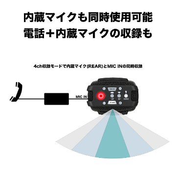 通話録音アダプターセット ZOOM H2essential カスタマーハラスメント対策 単体録音可能 会議にもの画像