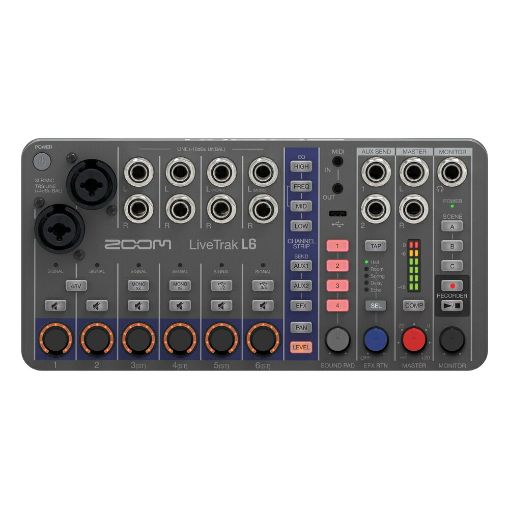 在庫僅少■ZOOM ズーム LiveTrak L6 ミキサー型MTRの画像