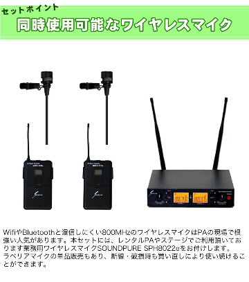 ZOOM ズーム LiveTrak L6 ミキサー型MTR ワイヤレスピンマイク2個セットの画像