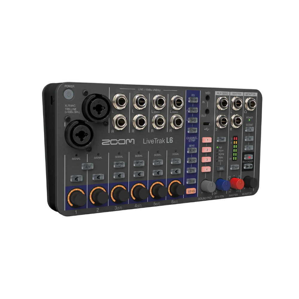 ZOOM ズーム LiveTrak L6 ミキサー型MTR ワイヤレスイヤモニターセットの画像