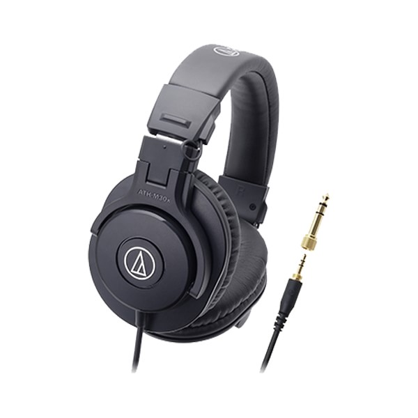 audio-technica オーディオテクニカ モニターヘッドホン 有線 スタジオモニターヘッドフォン 変換プラグ付属 プロフェッショナル ATH-M30xの画像