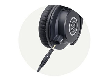 audio-technica スタジオモニターヘッドホン 有線 密閉ダイナミック型 コード脱着可 コード2種類付き プロフェッショナル ATH-M40xの画像