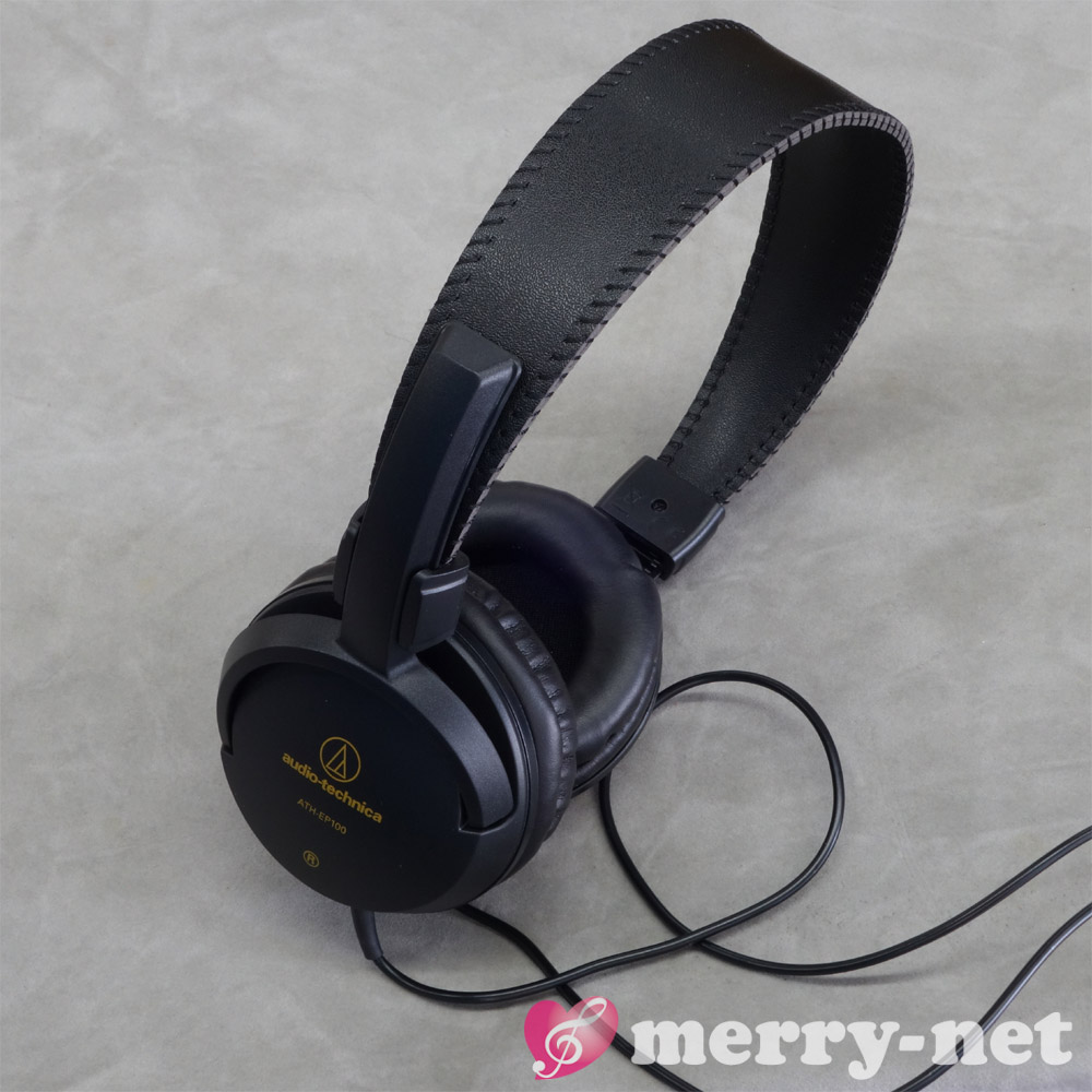 audio-technica オーディオテクニカ 楽器用 モニターヘッドホン 有線 ヘッドフォン 安い 密閉型 3極 変換プラグ付属 軽量 軽い ATH-EP100の画像