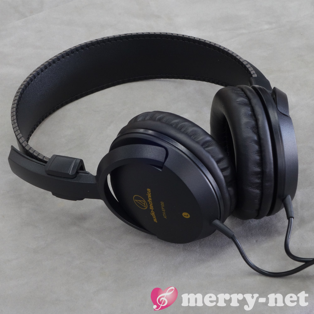 audio-technica オーディオテクニカ 楽器用 モニターヘッドホン 有線 ヘッドフォン 安い 密閉型 3極 変換プラグ付属 軽量 軽い ATH-EP100の画像