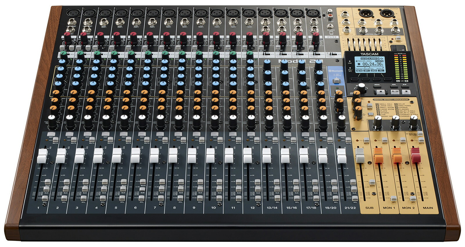 TASCAM MTR内蔵ミキサー MODEL24 ライブレコーディングに最適の画像