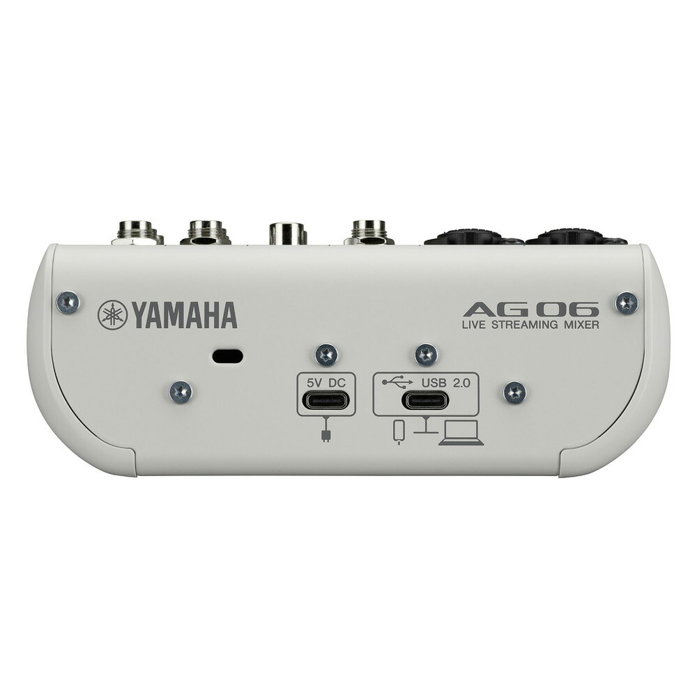 YAMAHA ヤマハ ヤマハ AG06mk2 W ダイナミックマイクセット (歌配信に)の画像
