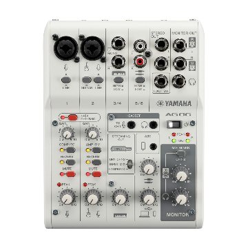 YAMAHA ヤマハ AG06mk2 W (コンデンサーマイクAT2020+垂れにくいデスクアームスタンドセット)の画像