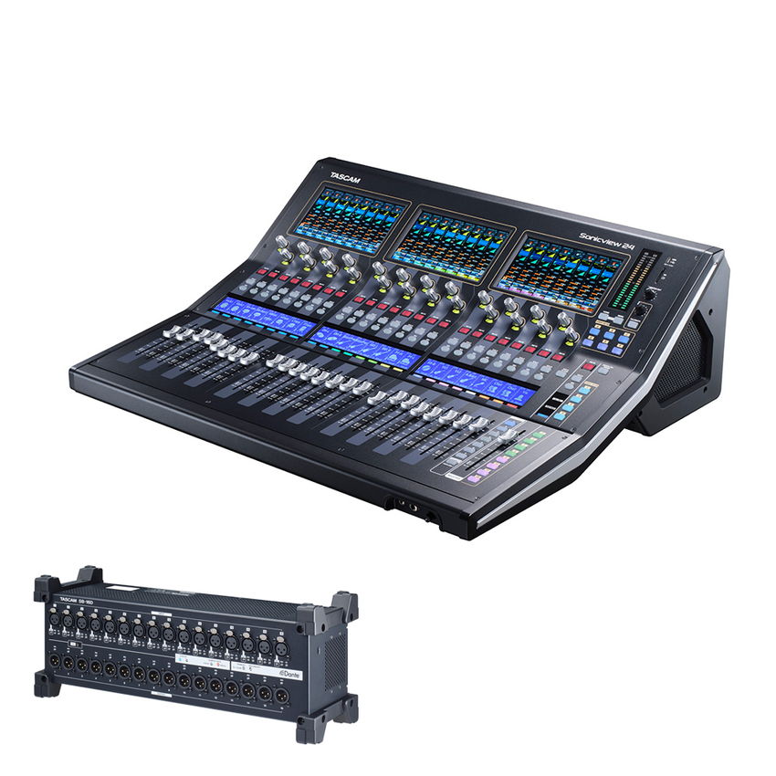 TASCAM デジタルミキサー Sonicview 24 + 16CHステージボックスセット【受注発注】の画像