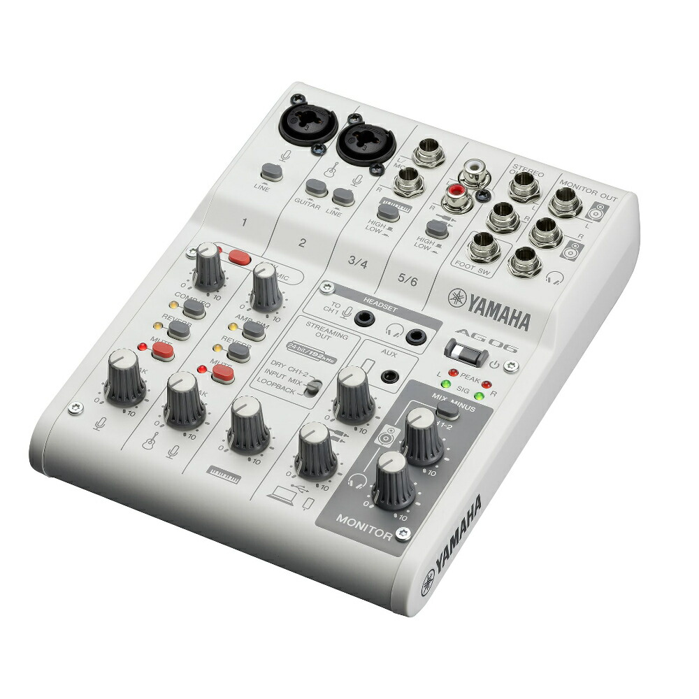 YAMAHA ヤマハ AG06mk2 配信用USBミキサーの画像
