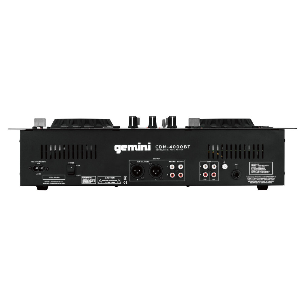 gemini ジェミナイ メディアプレイヤーコンソール オールインワン CDJ MP3 / CD / USB CDM-4000BT CDM4000BT Bluetooth受信機能搭載 国内正規品の画像