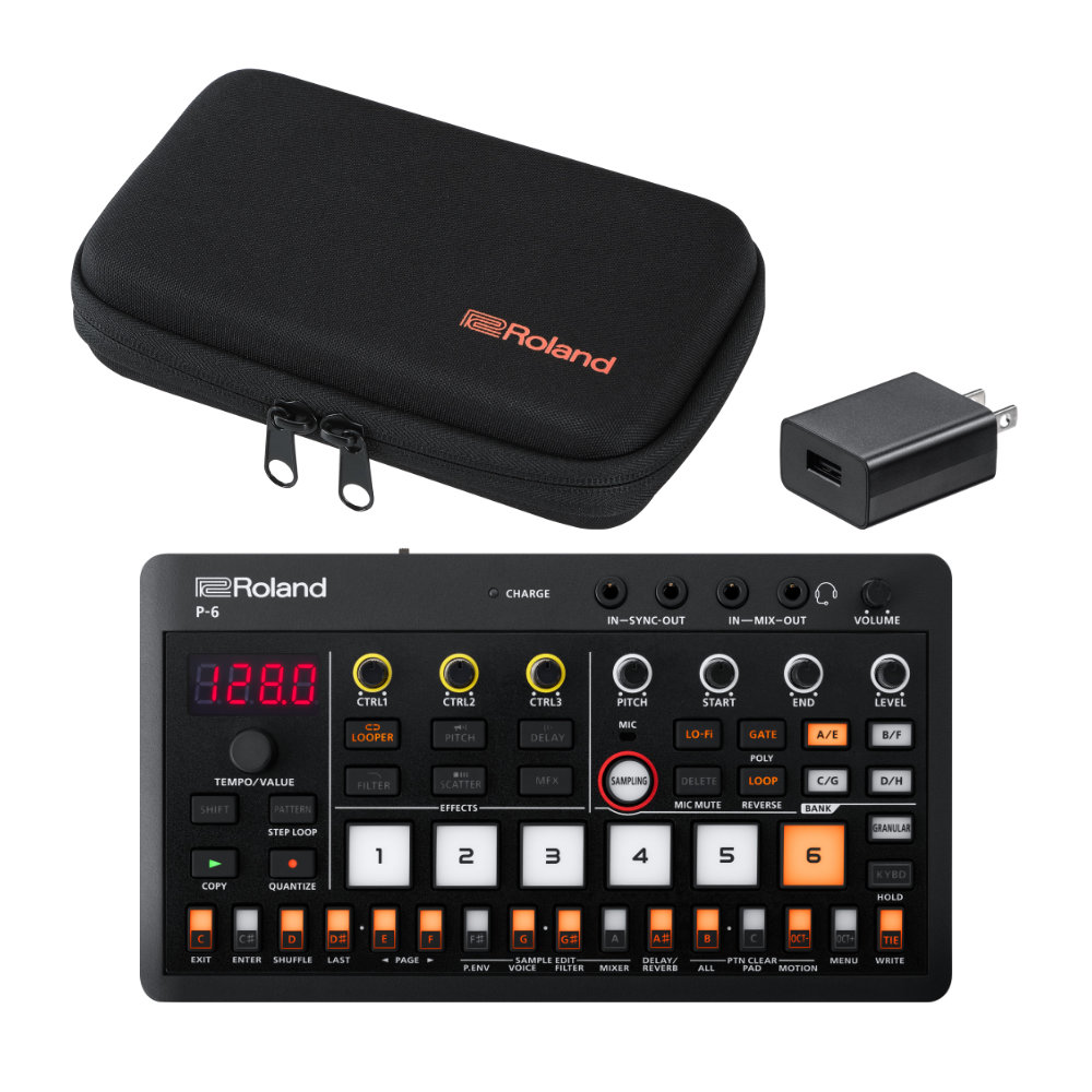 Roland コンパクトサンプラー P-6 ケース付きセットの画像