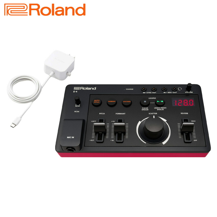 Roland ローランド AIRA アイラ Compact E-4 USB Type-C充電器セット ピッチコレクター エフェクトセットの画像