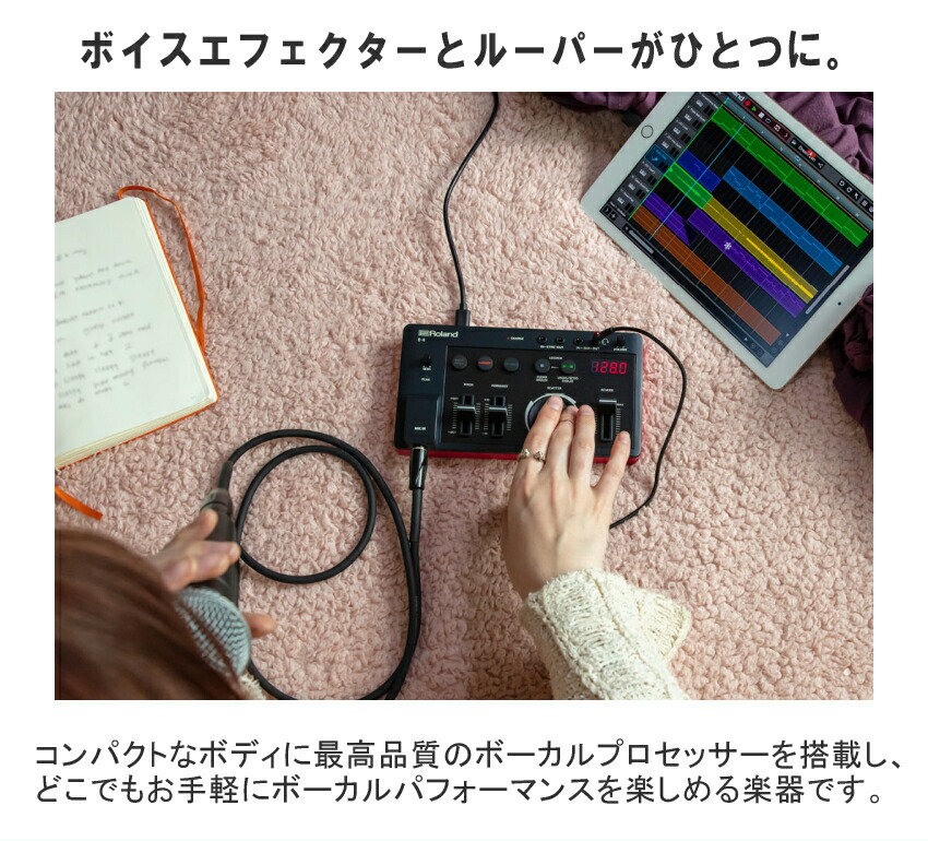 Roland ローランド AIRA アイラ Compact E-4 USB Type-C充電器セット ピッチコレクター エフェクトセットの画像