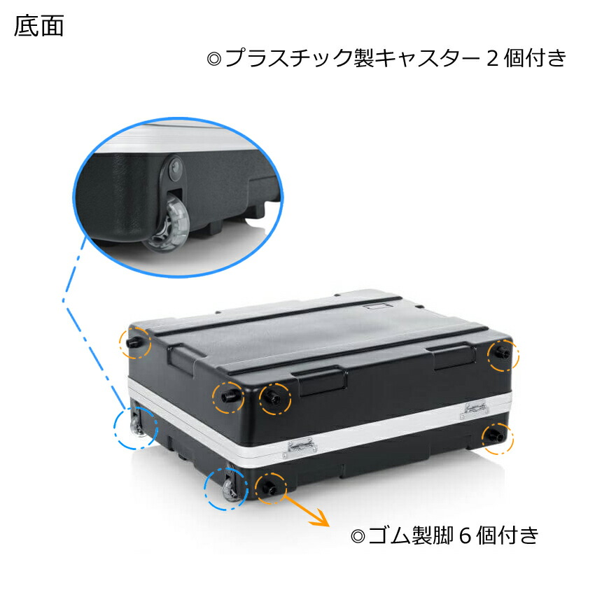 GATOR 20インチ×25インチ 汎用ミキサーハードケース キャスター付の画像