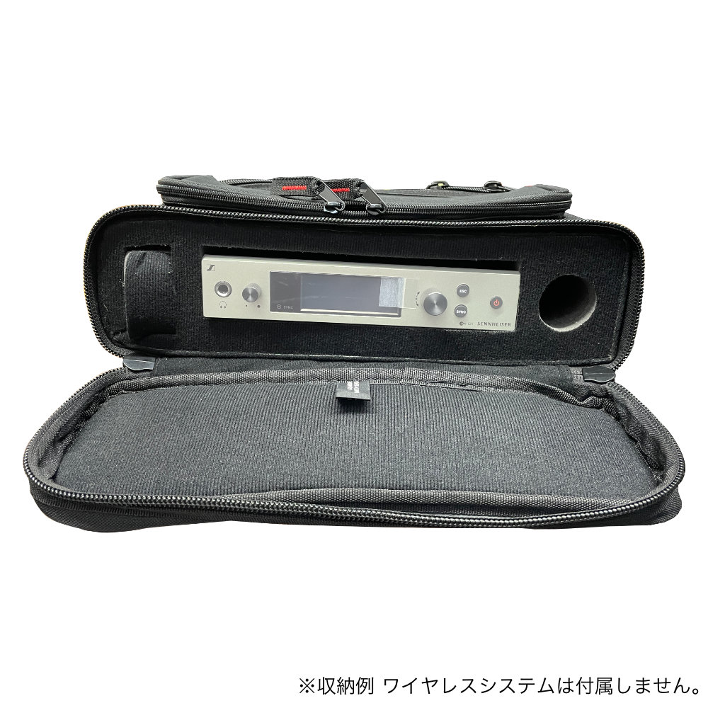 GATOR ワイヤレスマイクケース 受信機1台・ハンドマイク1本収納可能 汎用の画像