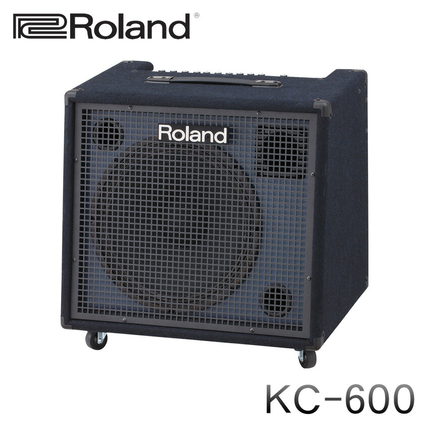 Roland ローランド パワードスピーカー キーボードアンプ KC-600 KC600 200W 4ch 脱着可能 キャスター付き AUX IN ライン出力 サブアウト 屋外演奏 野外ライブの画像