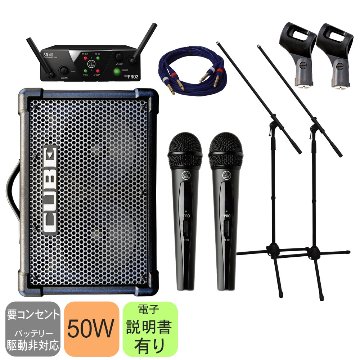 Roland CUBE STREET EX ＋ワイヤレスマイク2本付き　簡易PAセット　の画像
