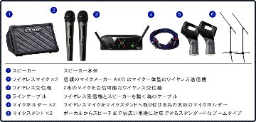Roland CUBE STREET EX ＋ワイヤレスマイク2本付き　簡易PAセット　の画像