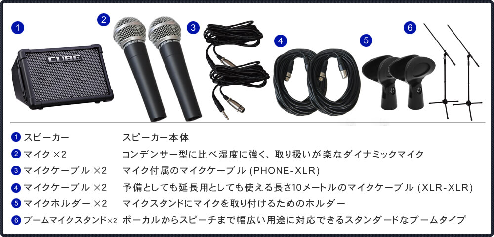 簡易PAセット/出力50W Roland Cube Street EX ローランド 路上マイクセットの画像