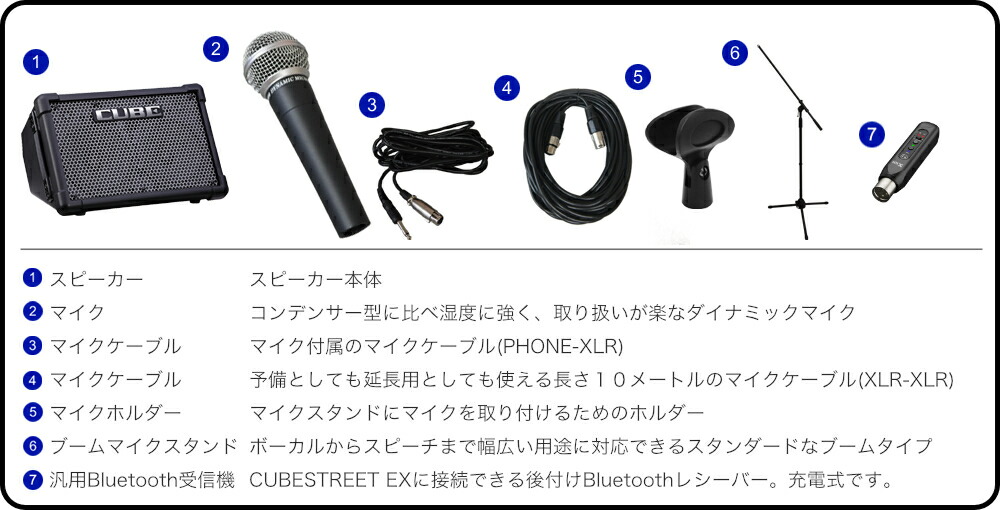Roland ローランド CUBE STREET EX(Bluetooth受信機/有線マイク付きセッの画像