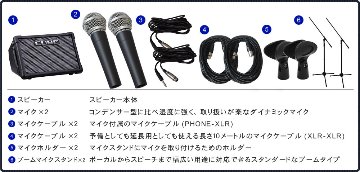 Roland 出力50W キューブストリート EX(ダイナミックマイク2本＋撥水生地のケース付き)の画像