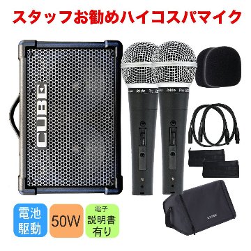 Roland CUBE STREET EX ちょっと良いダイナミックマイク2個セットの画像