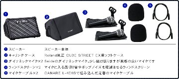 Roland CUBE STREET EX ちょっと良いダイナミックマイク2個セットの画像