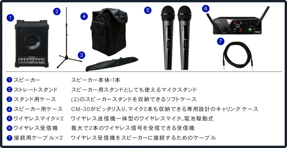 ワイヤレスマイク2本付き スピーカーセット ソフトケース付き 簡易PAセット 会議 セミナー 移動会場にの画像
