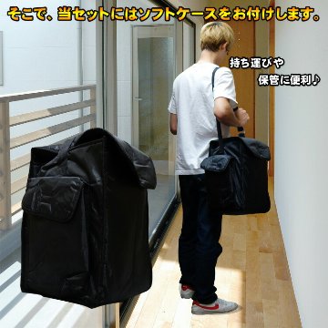 ワイヤレスマイク2本付き スピーカーセット ソフトケース付き 簡易PAセット 会議 セミナー 移動会場にの画像