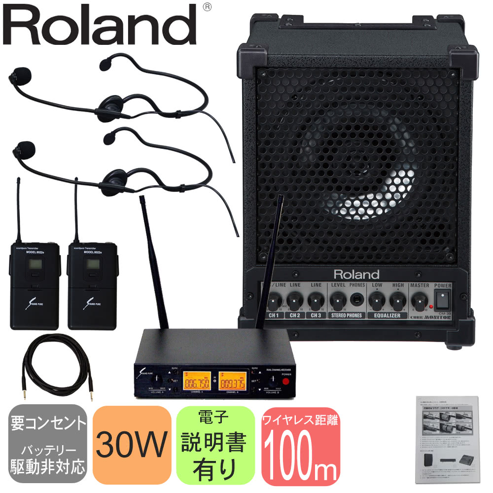 ワイヤレスヘッドマイク2個付き スピーカーセット 会議 セミナー 授業 講義にの画像