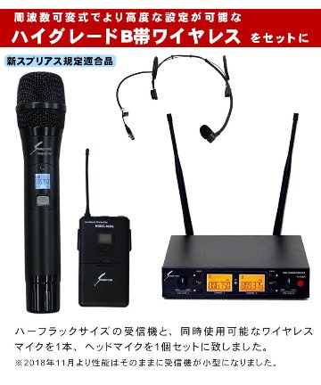 Roland 簡易PAセット ハイブリッドセミナー向きセット ワイヤレスマイク1本+ヘッドマイク1個付の画像